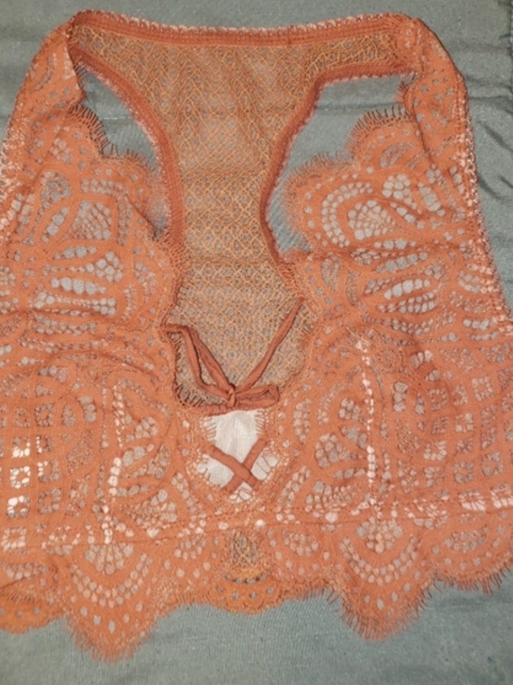 Victoria's Secret Dream Angels Lace Bralette in Rust